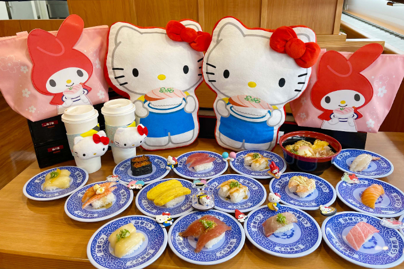 Kitty變壽司、超萌大抱枕！藏壽司推「16款三麗鷗周邊」，美樂蒂手提袋夢幻必收