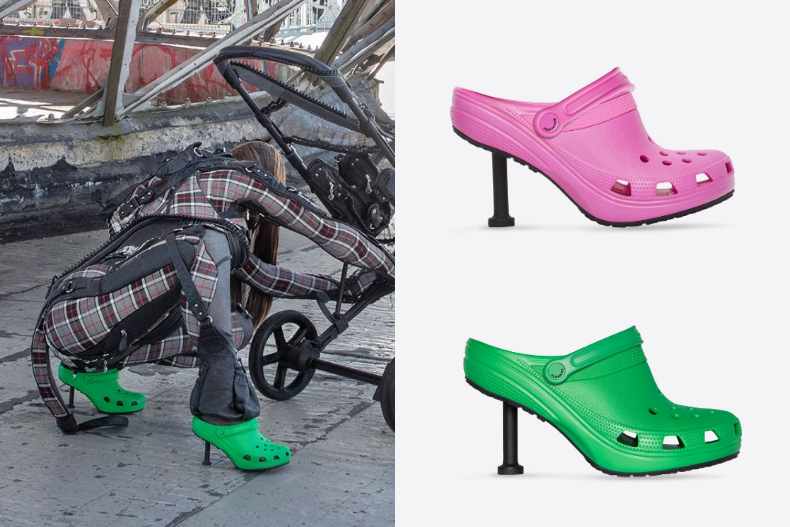 ▲BALENCIAGA WOMEN'S CROCS™ MADAME 80MM，NT.19,900