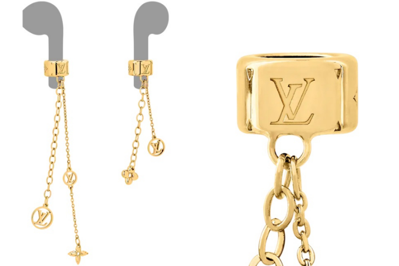 ▲LOUIS VUITTON NANOGRAM 耳機耳環，NT.11,200
