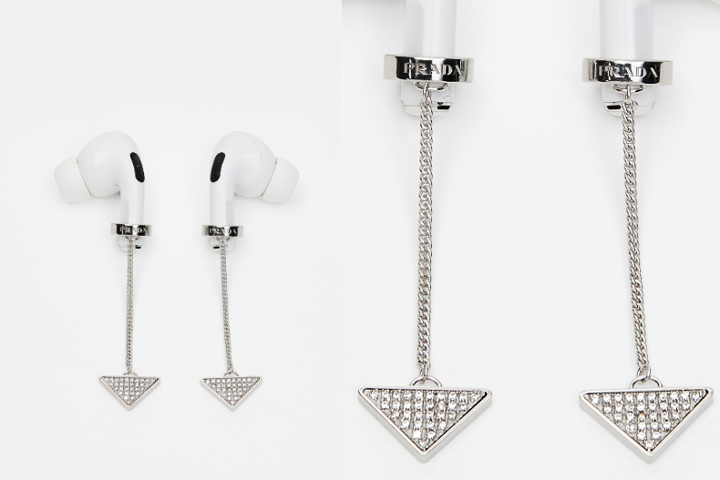 ▲PRADA AirPods 水晶吊墜耳環，NT.25,000