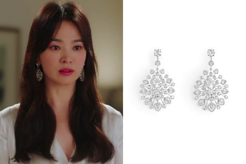 ▲CHAUMET Promenades Impériales 18K白金耳環，價格店洽