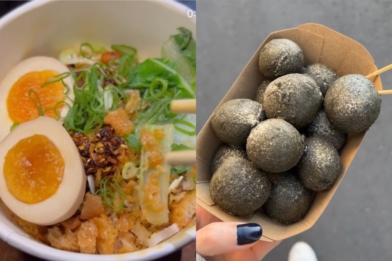 ▲姐姐謝金燕採點台中小吃，曝驚人食量