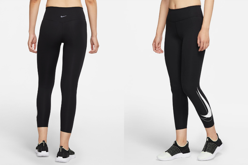 ▲Dri-FIT Swoosh Run 女款中腰跑步九分內搭褲，NT.1,780→NT.1,509