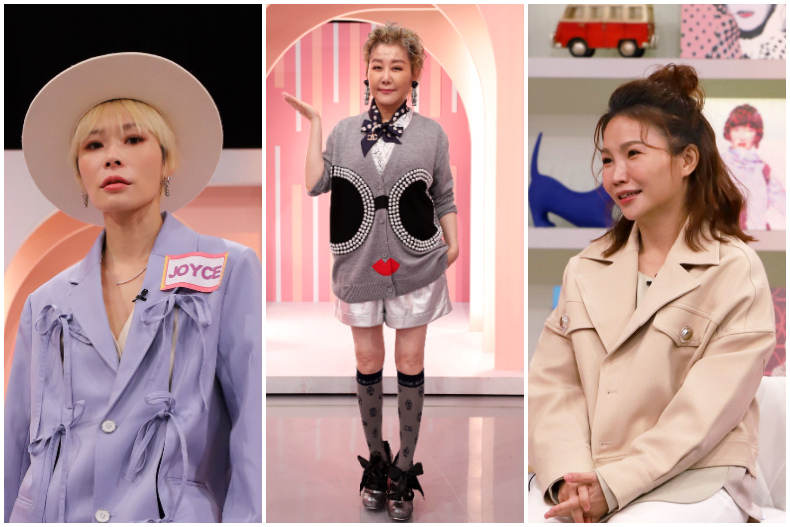 ▲女大主持人及達人老師(由左至右)：Joyce、藍心湄、柳燕