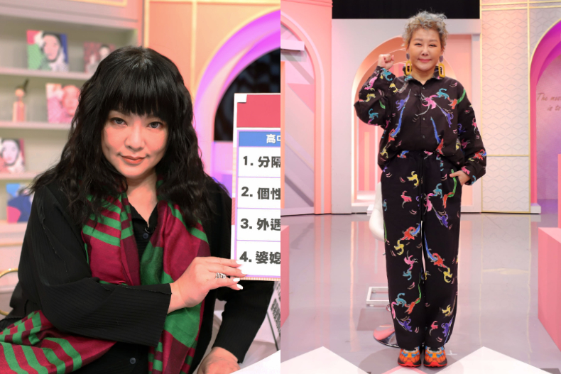 ▲女大主持人及達人老師(由左至右)：唐綺陽、藍心湄