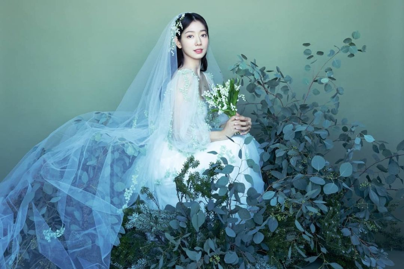 ▲朴信惠婚紗照美成仙女