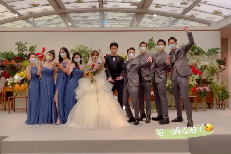 Sandy吳姍儒今結婚啦~250cm公主風婚紗+1500萬鑽飾,憲哥:最漂亮的新娘
