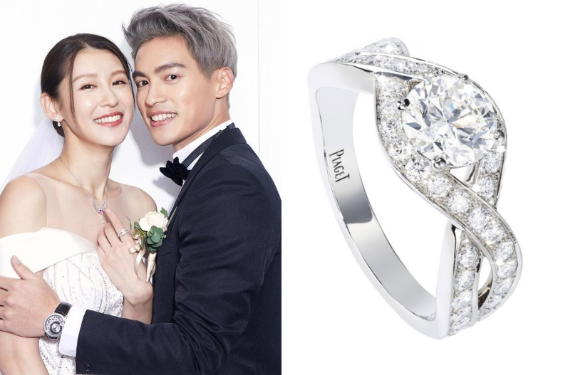 ▲趙孟姿❤許孟哲訂婚戒：PIAGET Jardin Secret