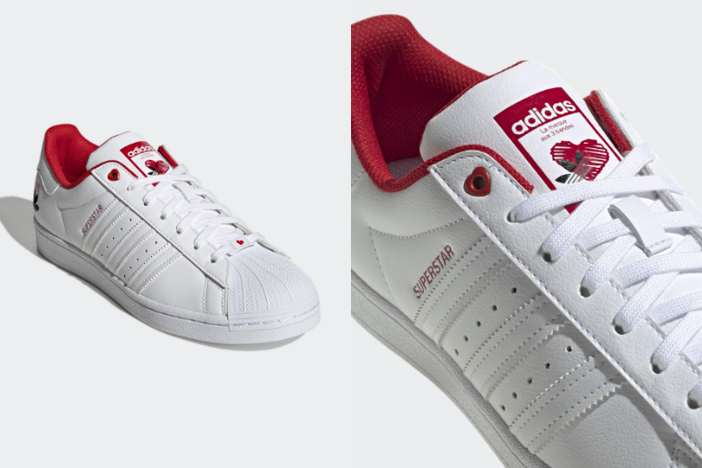 ▲adidas Originals情人節限定 V-DAY SUPERSTAR 經典鞋，NT.3,690