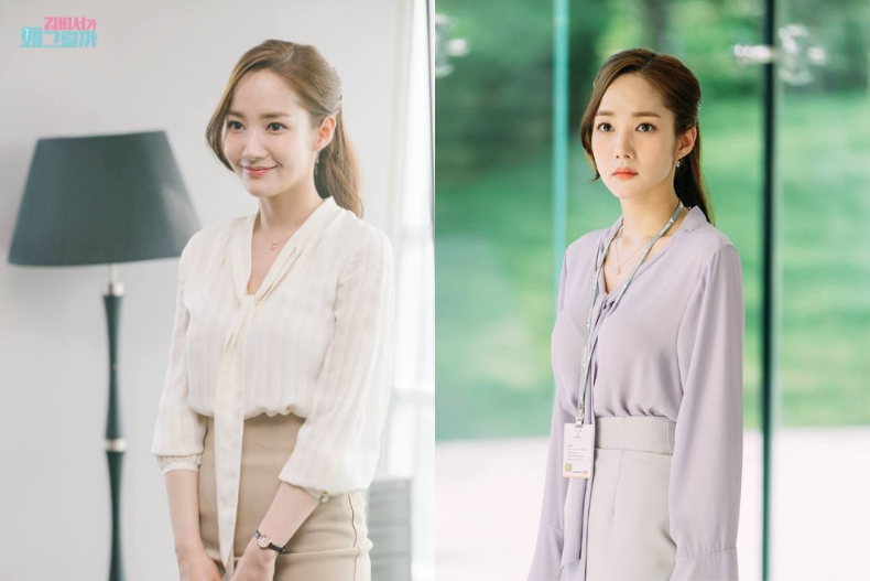 ▲朴敏英在《金秘書為何那樣》的風格以甜美、女人味為主