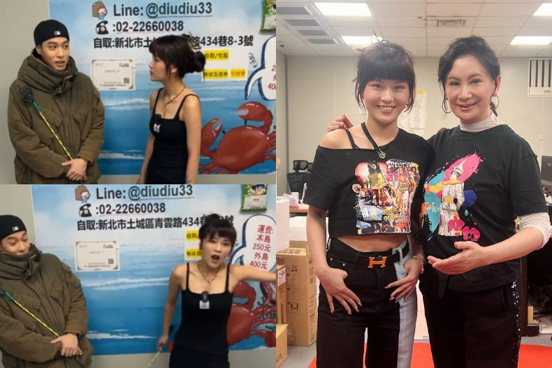 ▲丟丟妹直播合體周湯豪、陳亞蘭成焦點