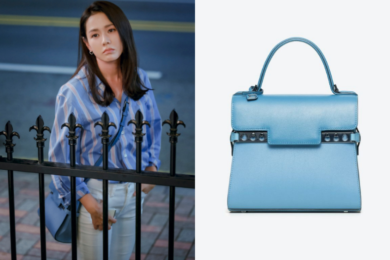 FotoJet (6) - FotoJet (6).jpg ▲Delvaux Tempête PM淺藍色皮革肩背包,NT.180,700