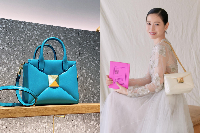 ▲VALENTINO One Stud包款把指標性鉚釘放大