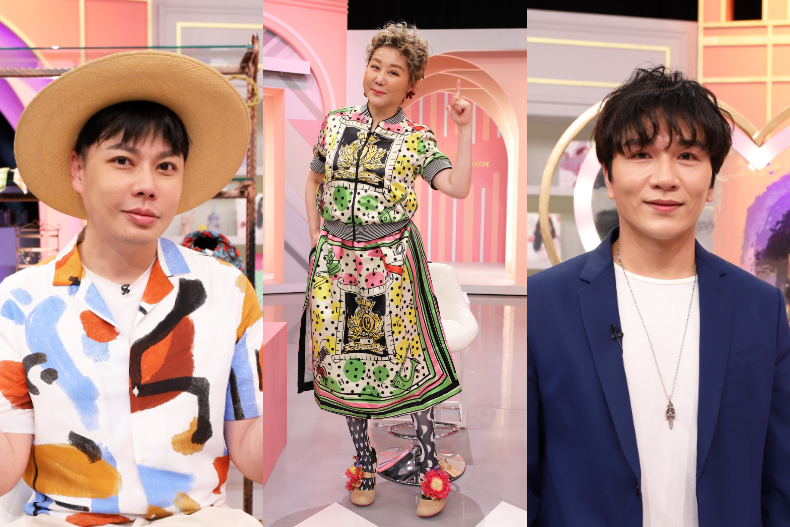 ▲女大主持人及達人老師(由左至右)：佑群、藍心湄、名辰