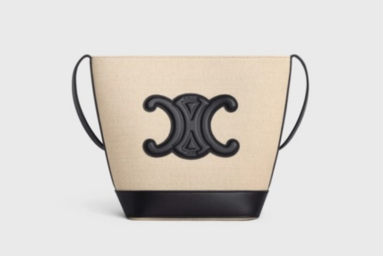 FotoJet (11) - FotoJet (11).jpg ▲CELINE 布料及小牛皮 Cuir Triomphe 小型 Bucket手袋,NT.59,000