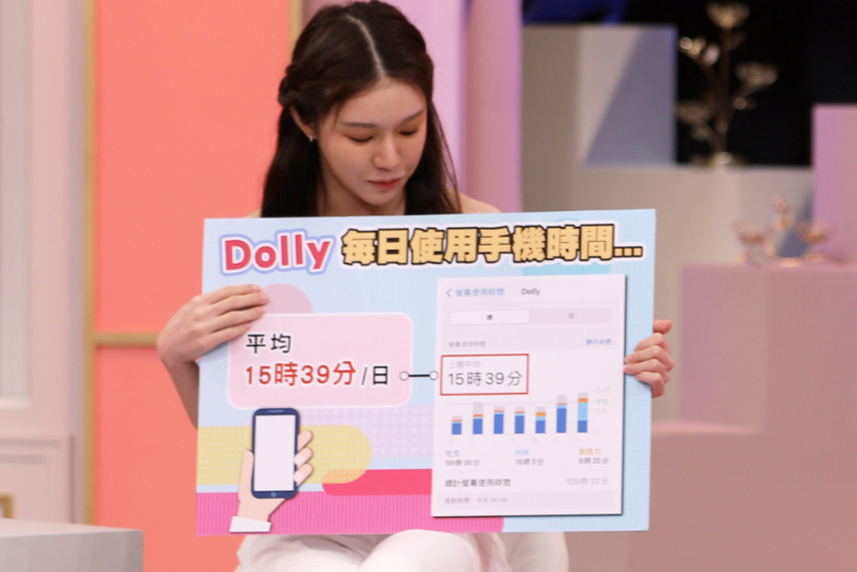 ▲Dolly之絃每天使用手機高達15小時