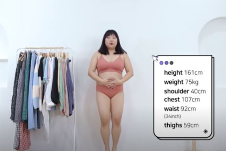 FotoJet (24) - FotoJet (24).jpg ▲Yunjeong大方在鏡頭前展現74kg模樣