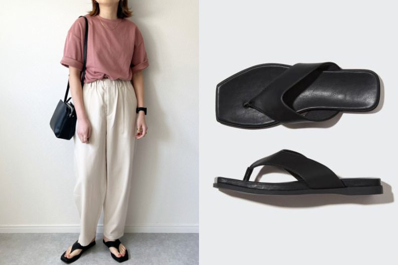 ▲UNIQLO 夾趾涼鞋，NT.990