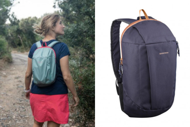 ▲QUECHUA 10L 登山健行休閒背包，NT.99