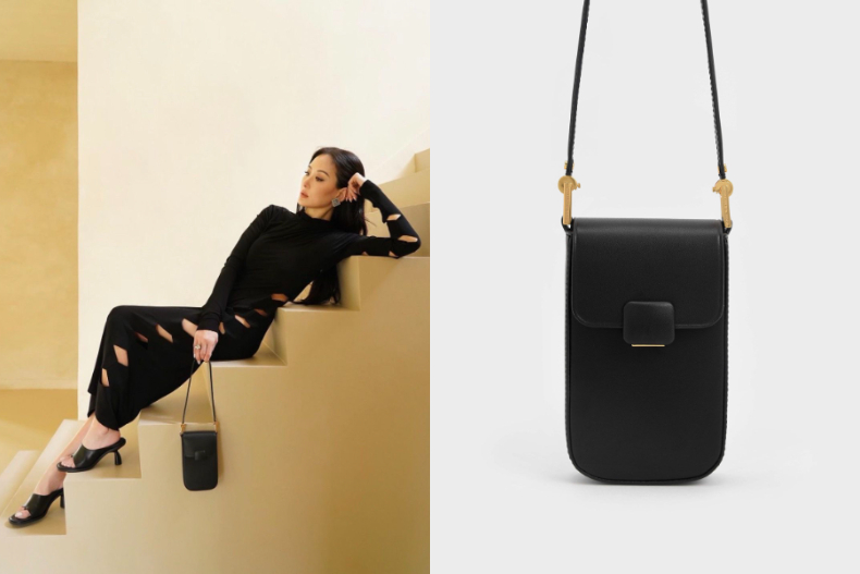 ▲CHARLES & KEITH Koa 方釦隨身包,NT.2,090