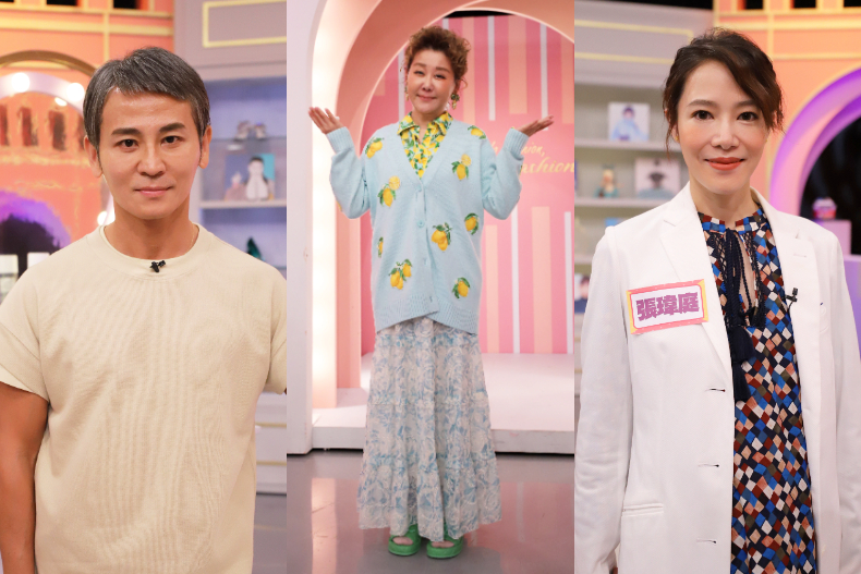 ▲女大主持人及達人老師:藍心湄、Tony、張瑋庭醫師