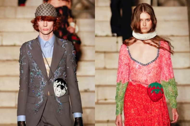▲GUCCI COSMOGONIE系列出現草莓包包