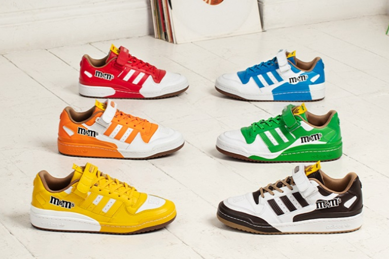 ▲adidas Originals和M&M's聯名鞋有6個顏色