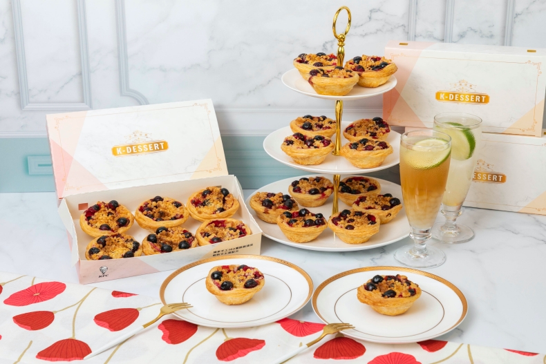 ▲肯德基「K-Dessert頂級甜選」新品「莓果奶酥撻」