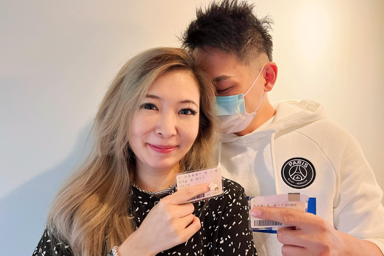 ▲Makiyo懷孕近5個月,閃婚小3歲醫美診所股東