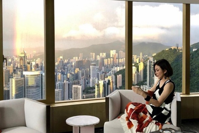 ▲關之琳家可以直接看到整個維多利亞港
