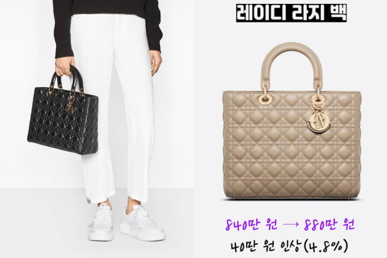 ▲大碼 LADY DIOR 手袋，NT.195,000