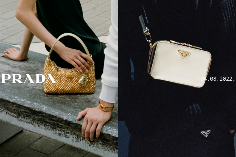 Prada 2022 七夕金色情人節系列:展示獨家精選男、女士服裝與配飾系列