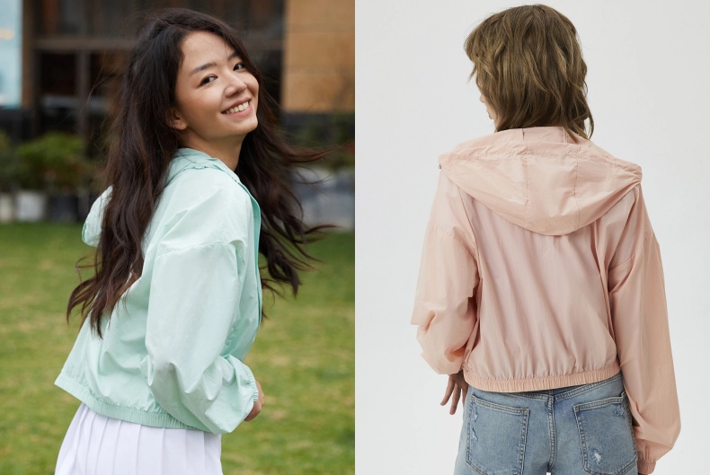 ▲Gap Logo防曬防潑水連帽休閒外套 NT.799