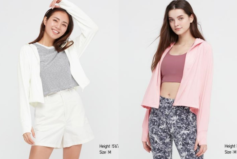 ▲UNIQLO AIRism棉質美型抗UV連帽外套 NT.590