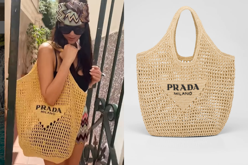 ▲PRADA 拉菲草手提袋,NT.61,000