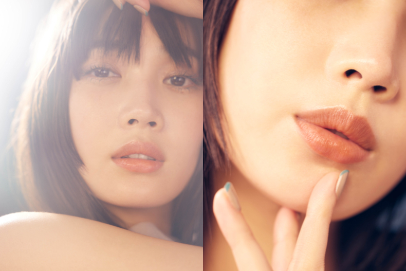 ▲OPERA Lip Tint N-15裸橙Model試色照