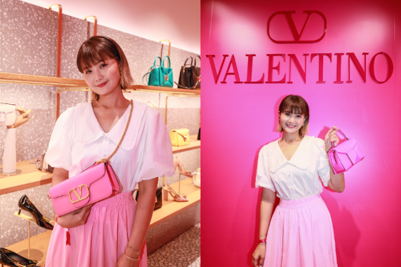 粉紅女王換人當！林心如一身「螢光桃粉」太吸睛，曝：想買VALENTINO包送給她