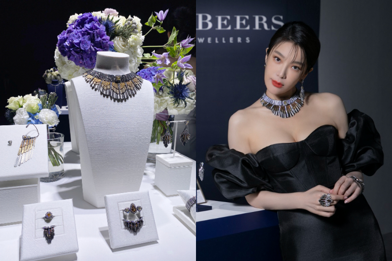 De Beer高級珠寶展!實力派戲劇女星蔡淑臻完美演繹光之藝術嶄新巔峰