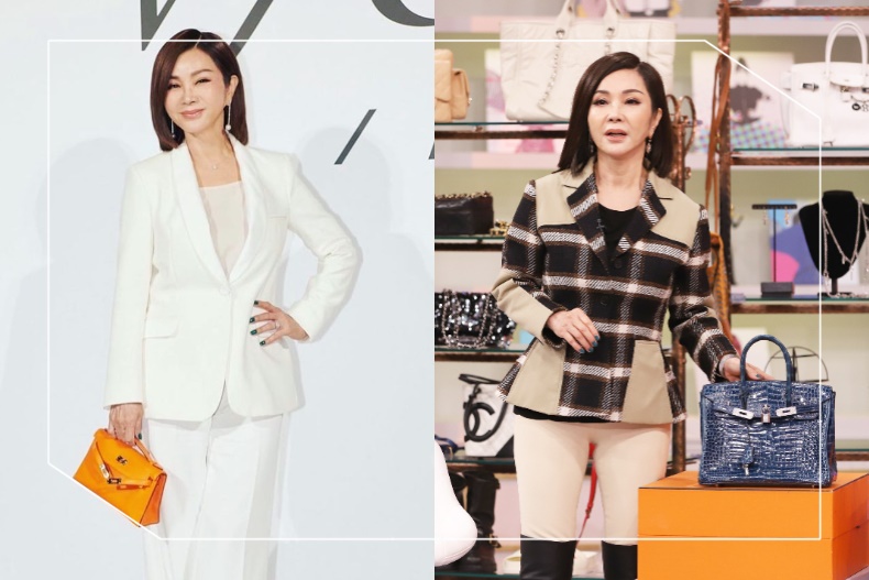 百萬「愛馬仕皮夾」鑲滿鑽！藍心湄「精品錢包」收藏閃到爆，香奈兒鏈條包專用來裝XX