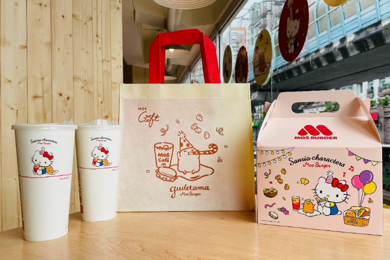 摩斯Ｘ三麗鷗可愛來襲：史上最療癒「蛋黃哥漢堡」、Hello Kitty杯盤、年曆一次看