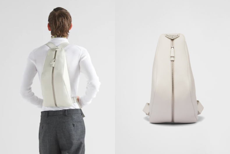 ▲PRADA 皮革背包，NT.105,000