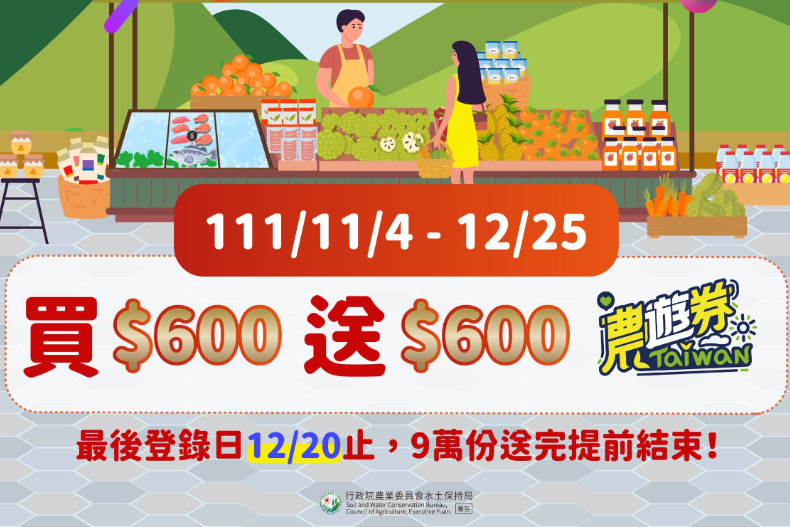 FotoJet - 2022-11-04T183951.778 - FotoJet - 2022-11-04T183951.778.jpg 「農遊券4․0」今起開放爽領600元!如何參加、領取、使用方式「超詳細總整理」一次看