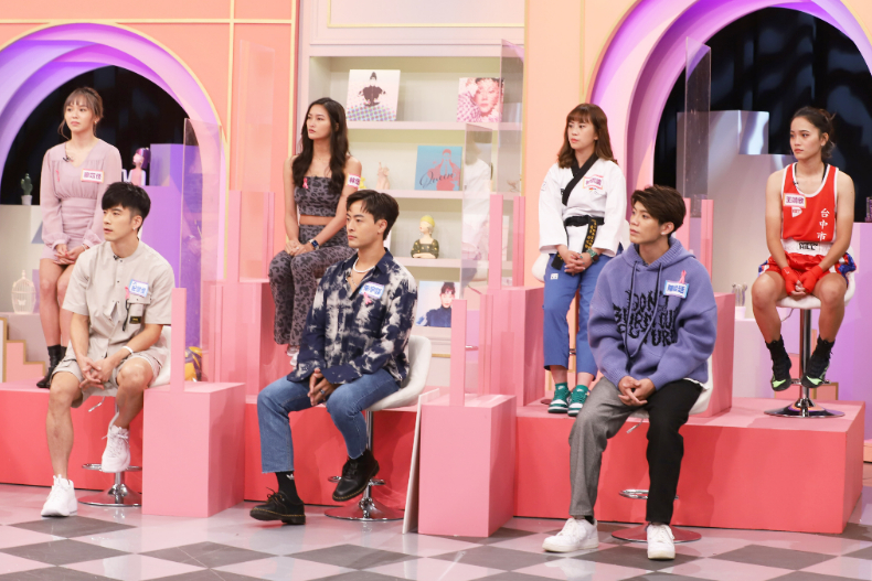 ▲女大來賓(由左至右):廖苡任、JR紀言愷、林佳祐、WISH朱宇謀、林侃諭、陳峻廷、王靖欣