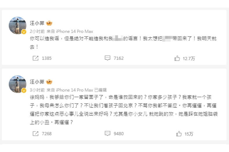 張蘭、S媽另闢戰場「怒譙半小時」兩家開撕！離婚條件曝光，汪小菲持續開嗆：見面說你們家敢嗎
