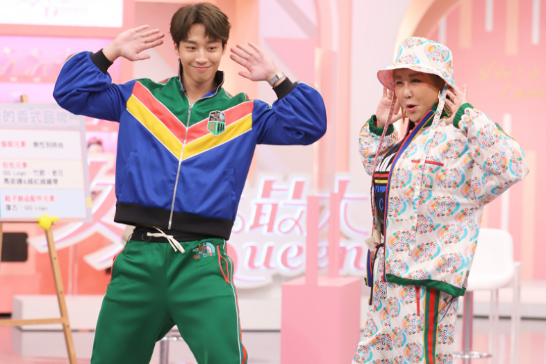 ▲卞慶華、心湄姐全身 Gucci 好時尚!