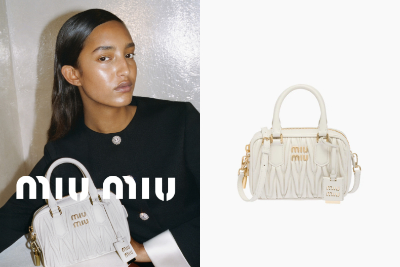 ▲Miu Miu Matelassé納帕軟皮革手提肩背包,NT.77,000
