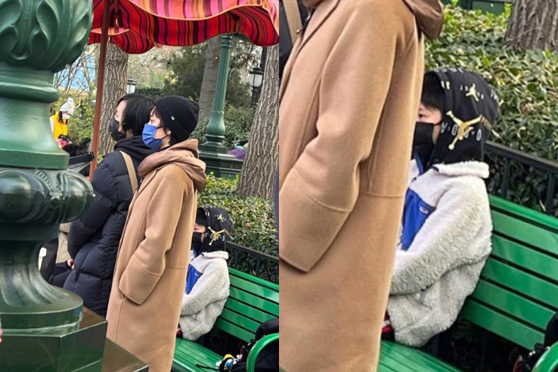 FotoJet (3) - FotoJet (3).jpg ▲孫儷在迪士尼VIP預留區欣賞花車