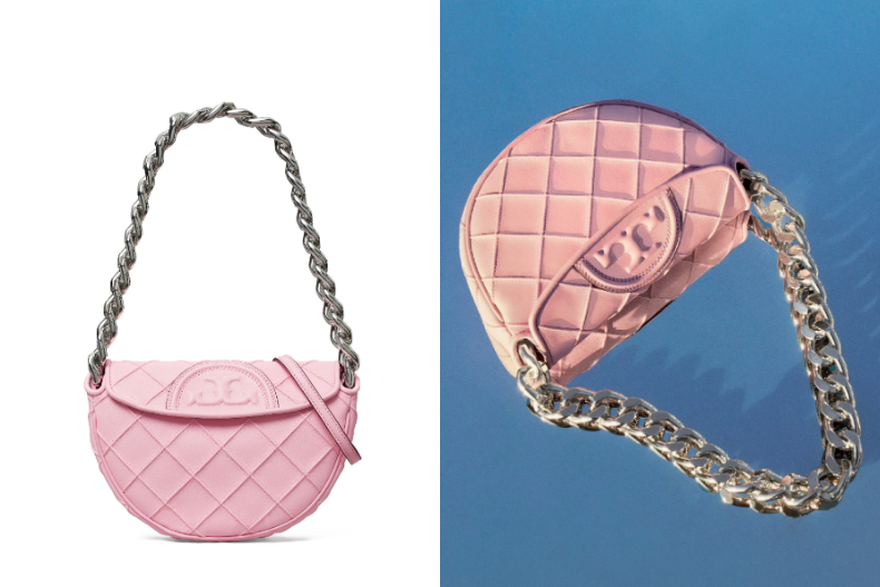 ▲Tory Burch Fleming軟皮迷你月牙包，NT.22,900