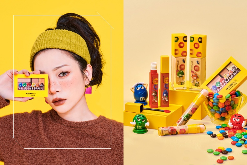 最潮跨界聯名!媚比琳xM&M’S巧克力推酷玩色限量聯名彩妝,可愛爆棚心臟爆擊