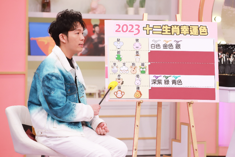 ▲湯鎮瑋老師分享2023「12生肖幸運色」